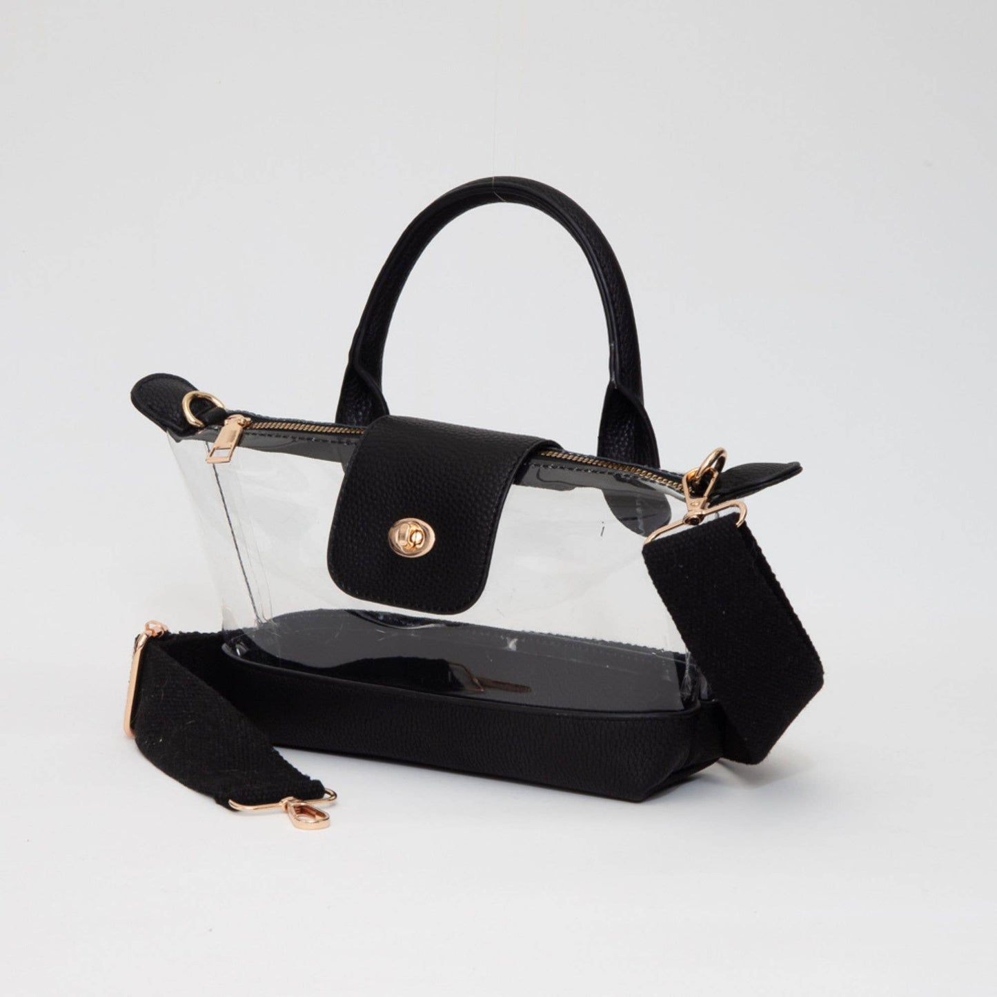 Game Day Stadium Satchel Clear Bag: White - Bria Blair Creative