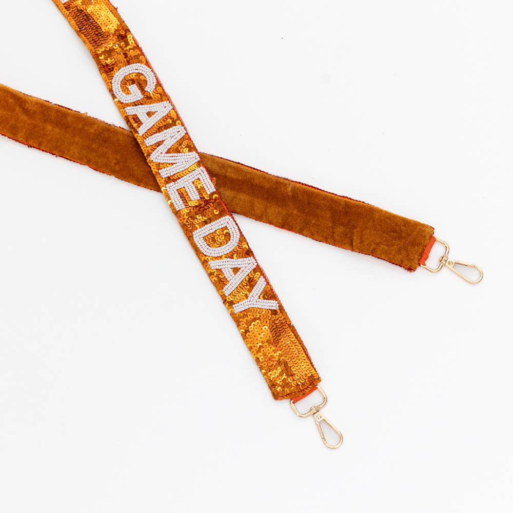 Gameday Beaded Sequin Purse Strap: Royal Blue - Bria Blair Creative