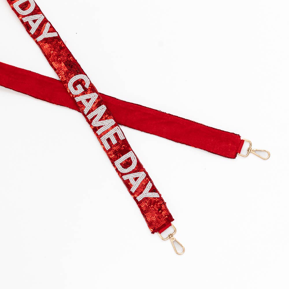 Gameday Beaded Sequin Purse Strap: Royal Blue - Bria Blair Creative