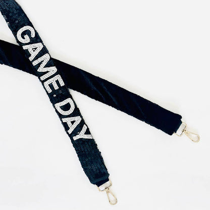 Gameday Beaded Sequin Purse Strap: Royal Blue - Bria Blair Creative