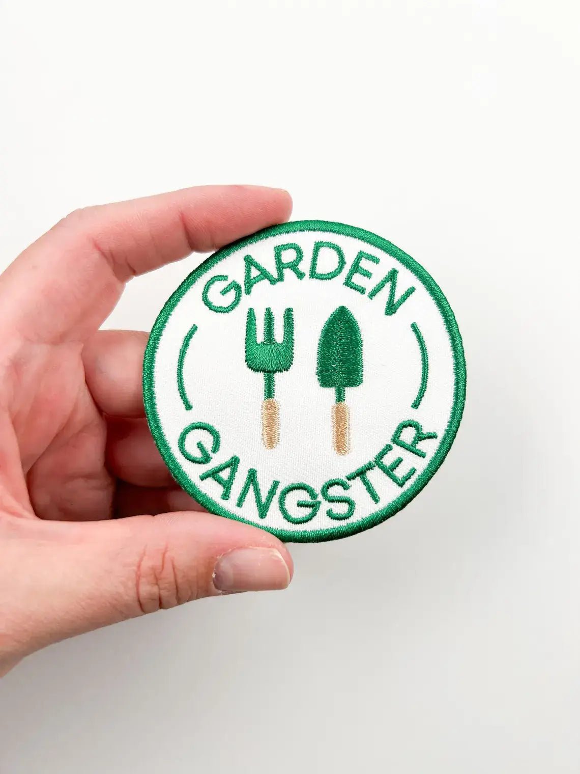 Garden Gangster Embroidered Iron On Patch Organic Farm Hats - Bria Blair Creative