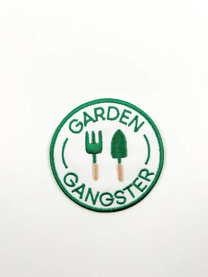 Garden Gangster Embroidered Iron On Patch Organic Farm Hats - Bria Blair Creative