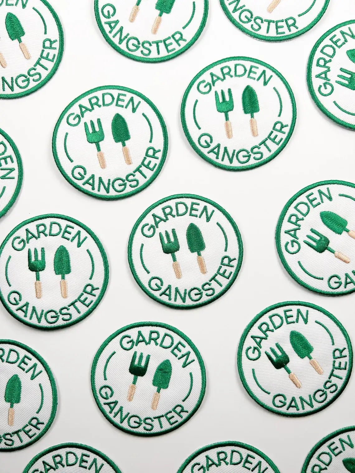 Garden Gangster Embroidered Iron On Patch Organic Farm Hats - Bria Blair Creative