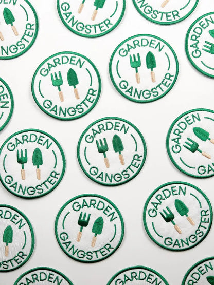 Garden Gangster Embroidered Iron On Patch Organic Farm Hats - Bria Blair Creative