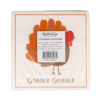 GBL1239 - Gobble Gobble Cocktail Napkin - Bria Blair Creative