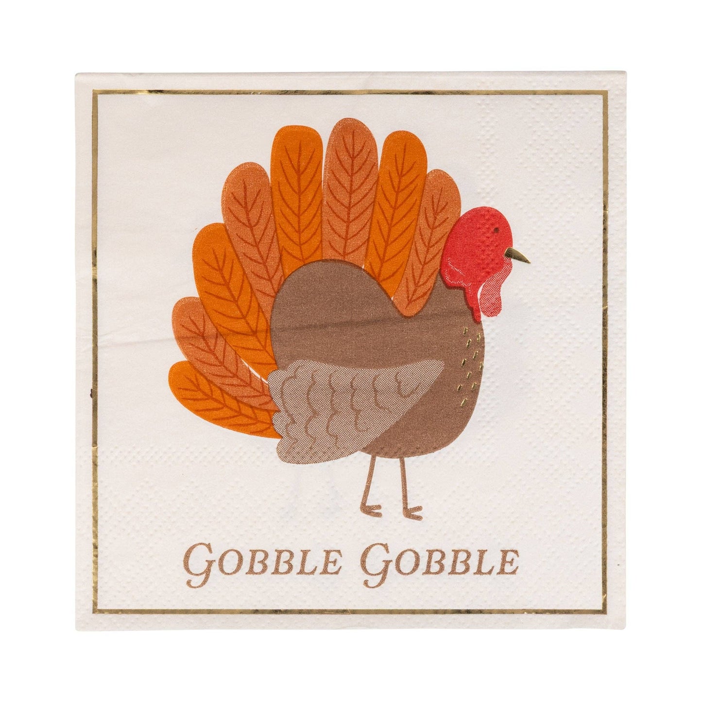 GBL1239 - Gobble Gobble Cocktail Napkin - Bria Blair Creative