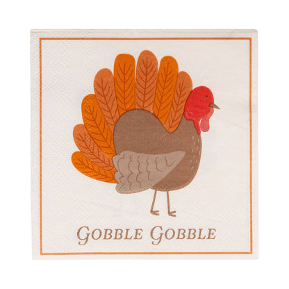 GBL1239 - Gobble Gobble Cocktail Napkin - Bria Blair Creative