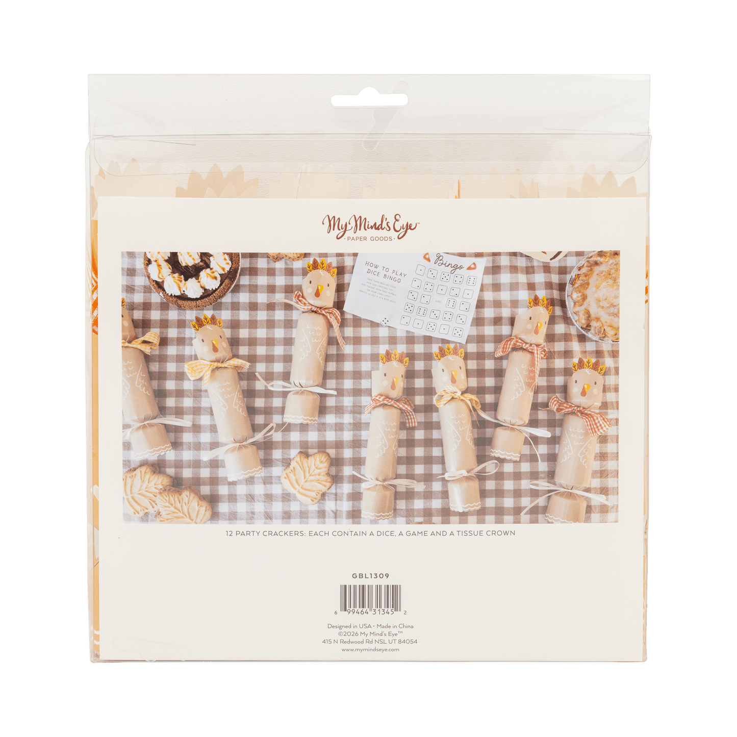 GBL1309 - Turkey Party Crackers - Bria Blair Creative