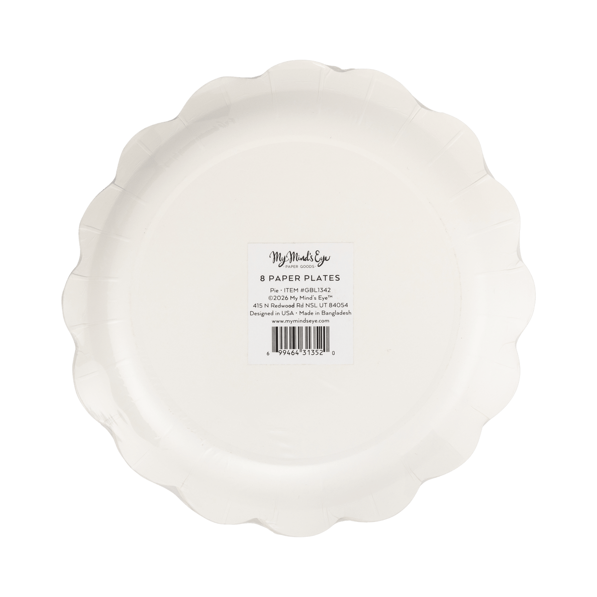 GBL1342 - Pumpkin Pie Paper Plates - Bria Blair Creative