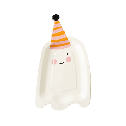 GGH1040 - Ghoul Gang Ghost Shaped Paper Plate - Bria Blair Creative