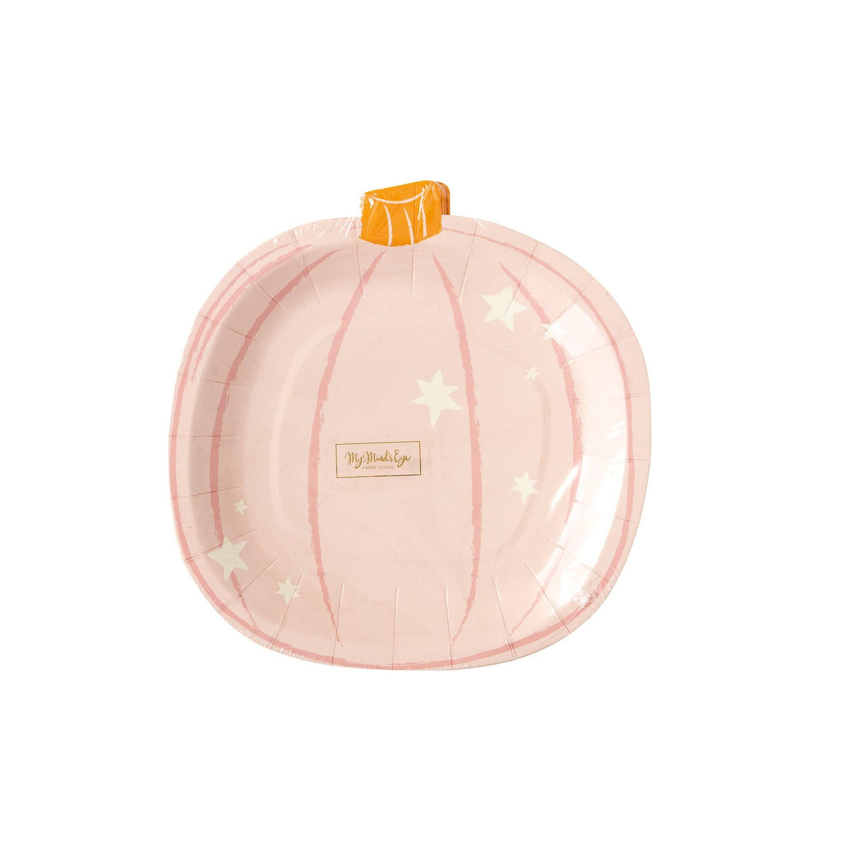 GGH1043 - Ghoul Gang Pumpkin Shaped Paper Plate - Bria Blair Creative