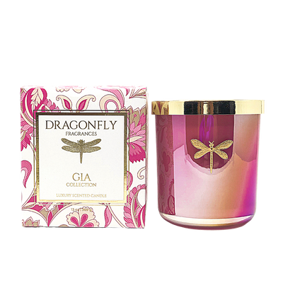 Gia Candle - Iridescent Pink - Kashmirian Amber - Bria Blair Creative