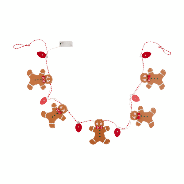 Gingerbread Christmas Tin Garland - Bria Blair Creative