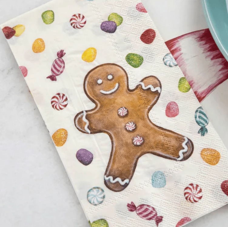 Gingerbread Paper Guest Napkins - Bria Blair Creative