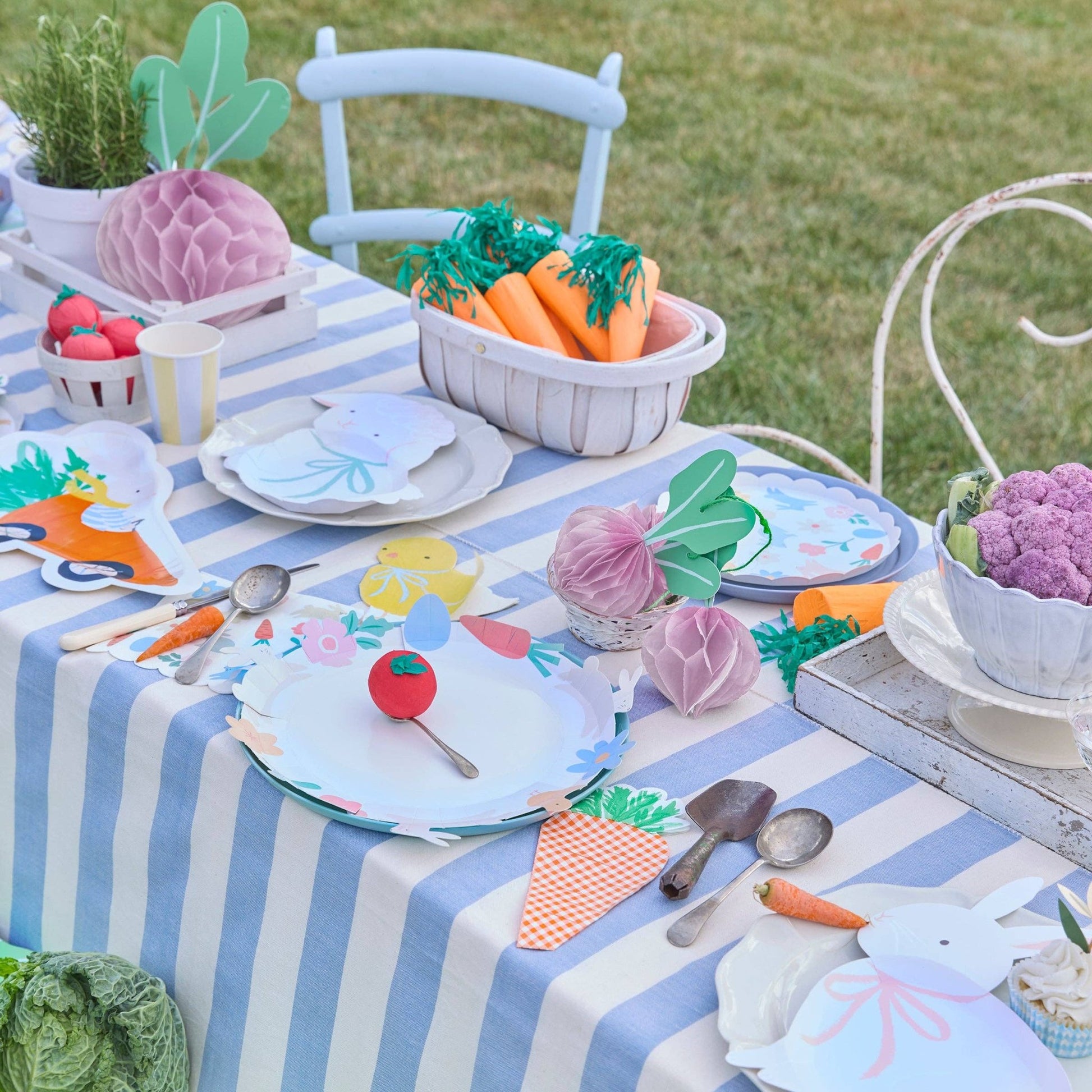Gingham Carrot Napkins - Bria Blair Creative