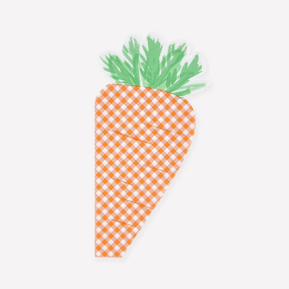 Gingham Carrot Napkins - Bria Blair Creative
