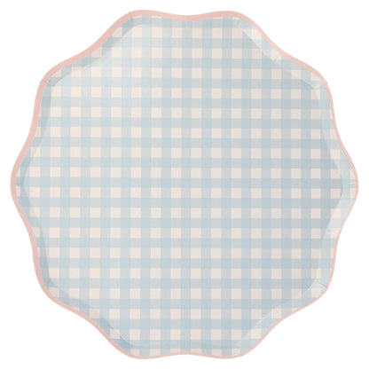 Gingham Dinner Plates - Bria Blair Creative