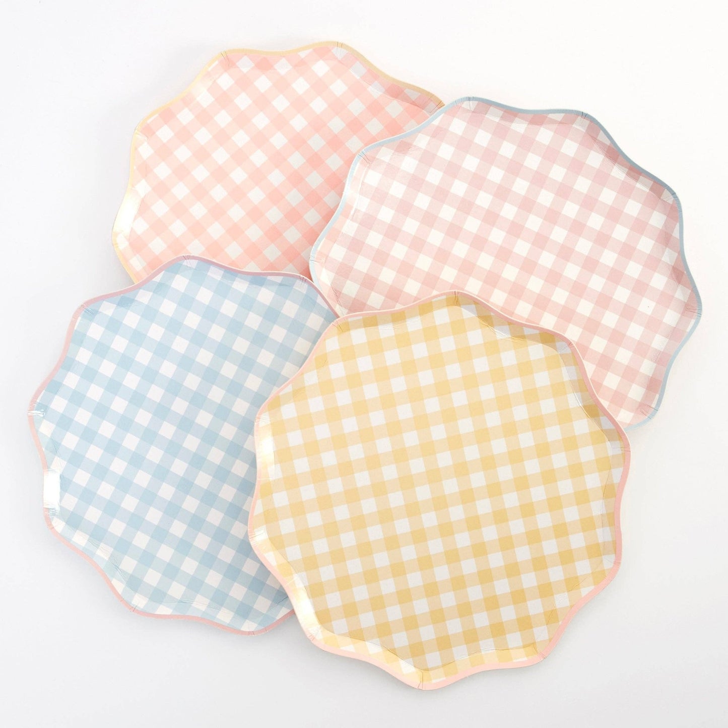 Gingham Dinner Plates - Bria Blair Creative