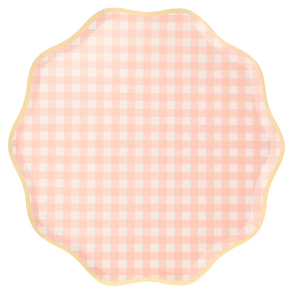 Gingham Dinner Plates - Bria Blair Creative