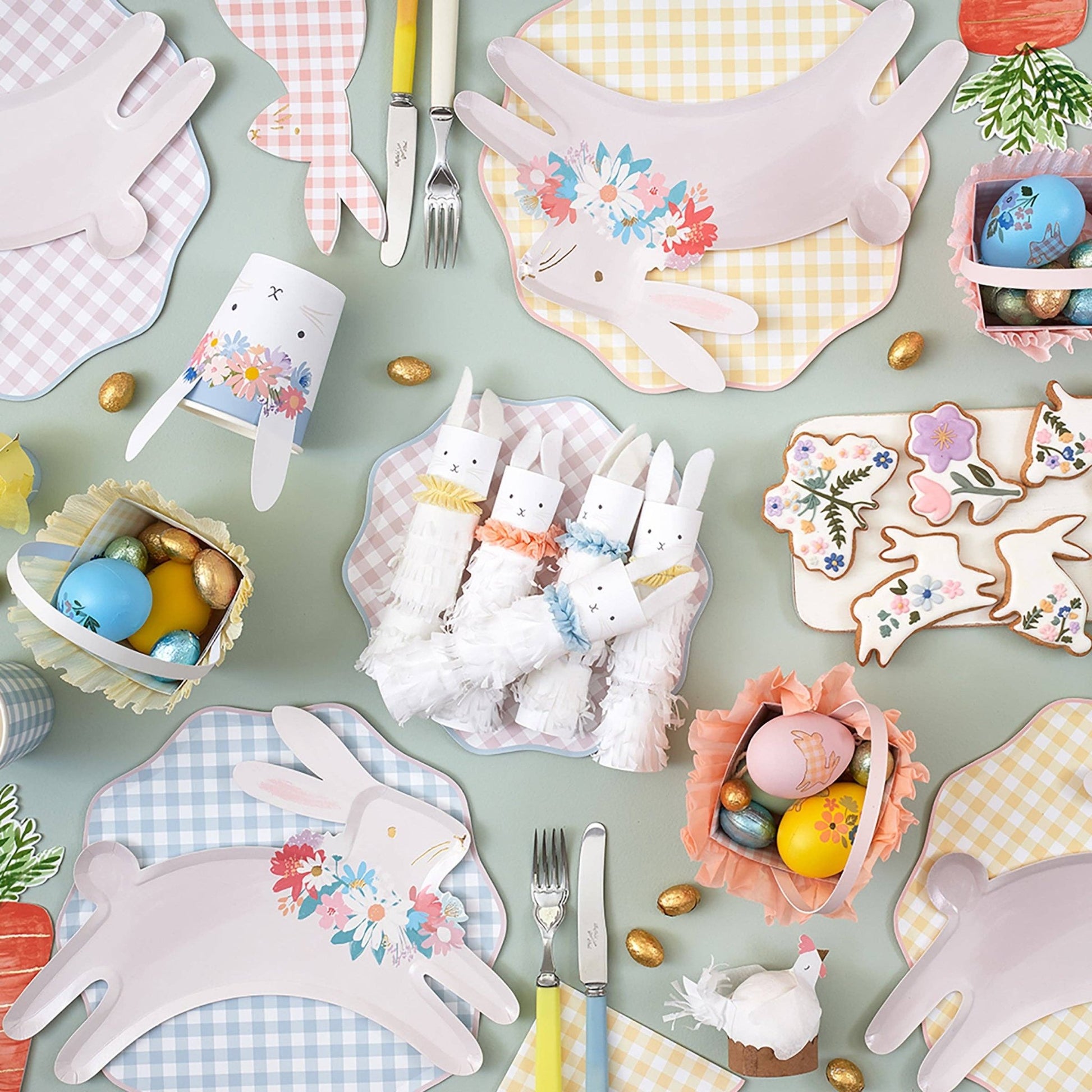 Gingham Dinner Plates - Bria Blair Creative