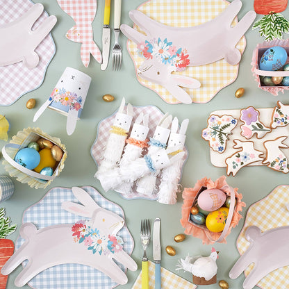Gingham Dinner Plates - Bria Blair Creative