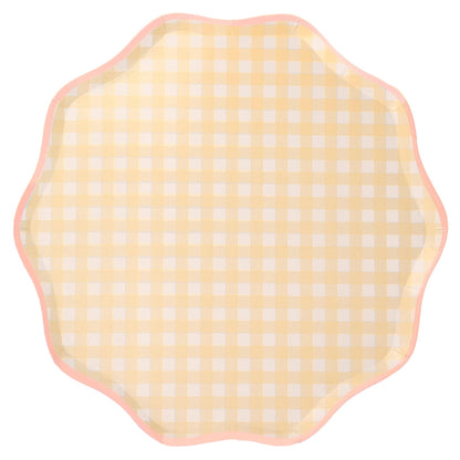 Gingham Dinner Plates - Bria Blair Creative
