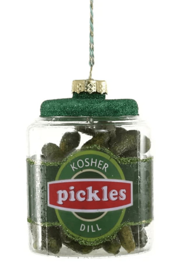 Glass Pickle Jar Ornament - Bria Blair Creative