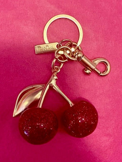 Glitter Cherry Key Chain - Bria Blair Creative