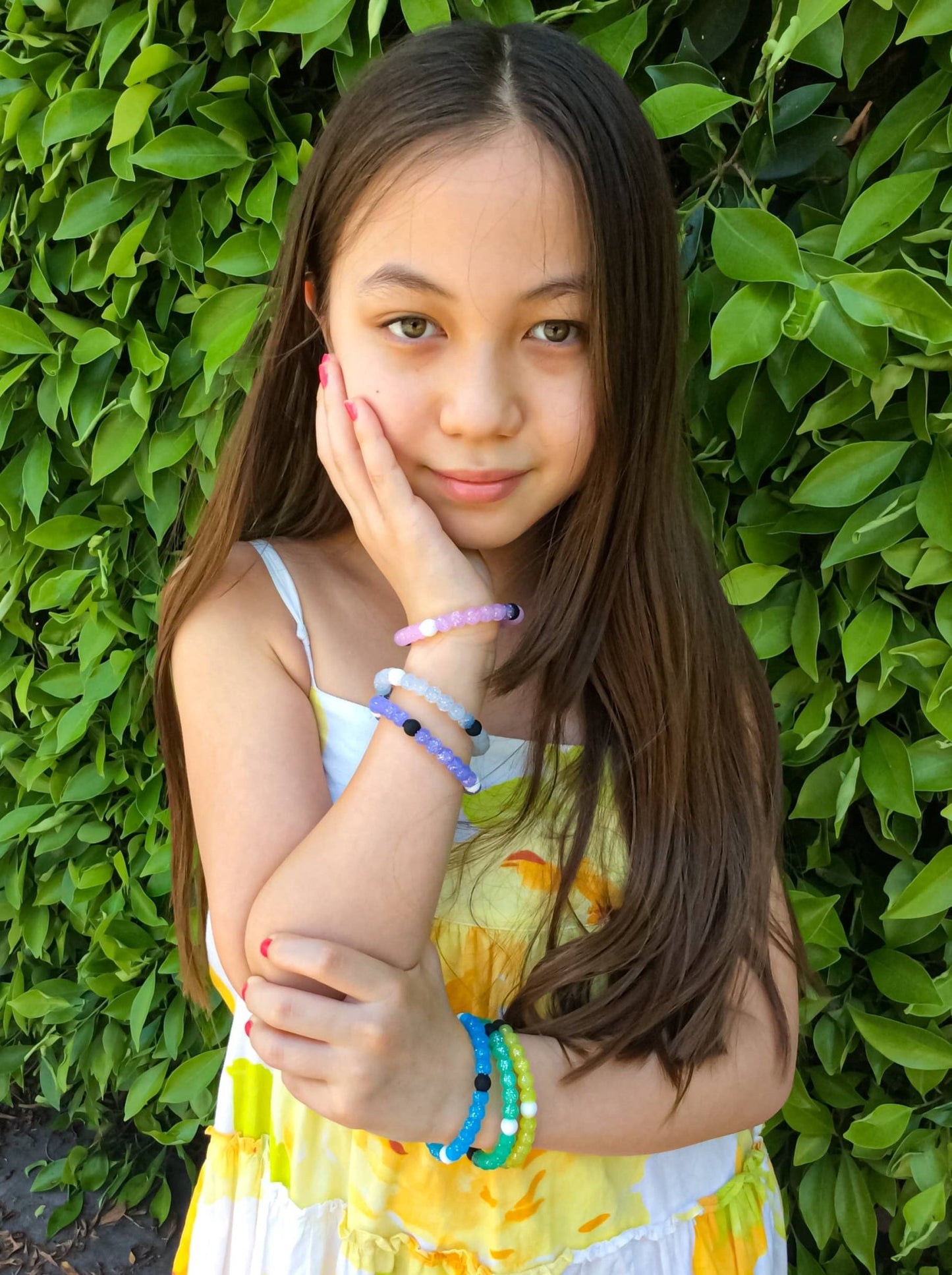 Glitter Silicone Beaded Bubble Bracelets - Assorted Colors - Bria Blair Creative