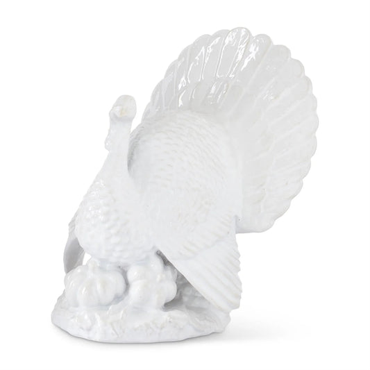Glossy White Resin Turkey - Bria Blair Creative