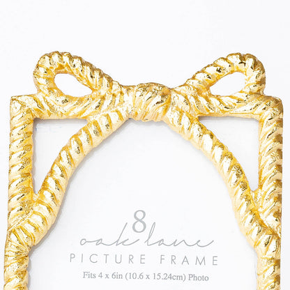 Gold Bow 4x6 Picture Frame - Bria Blair Creative