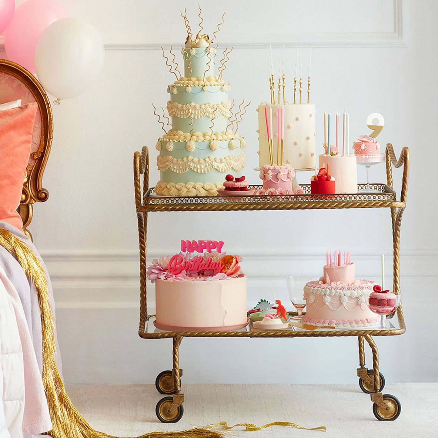 Gold Dipped Twisted Candles - Bria Blair Creative