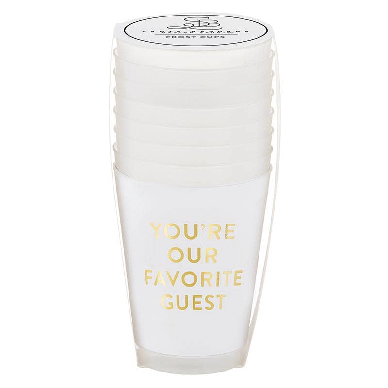Gold Foil Frost Cup - Favorite Guest - Bria Blair Creative