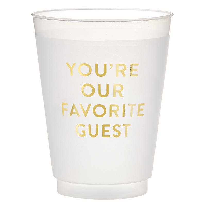 Gold Foil Frost Cup - Favorite Guest - Bria Blair Creative