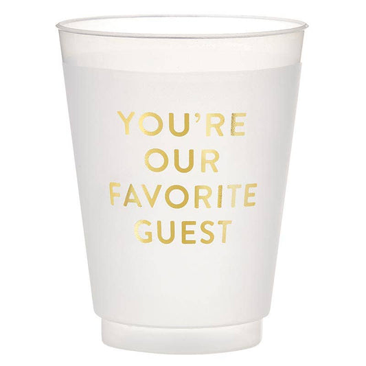 Gold Foil Frost Cup - Favorite Guest - Bria Blair Creative
