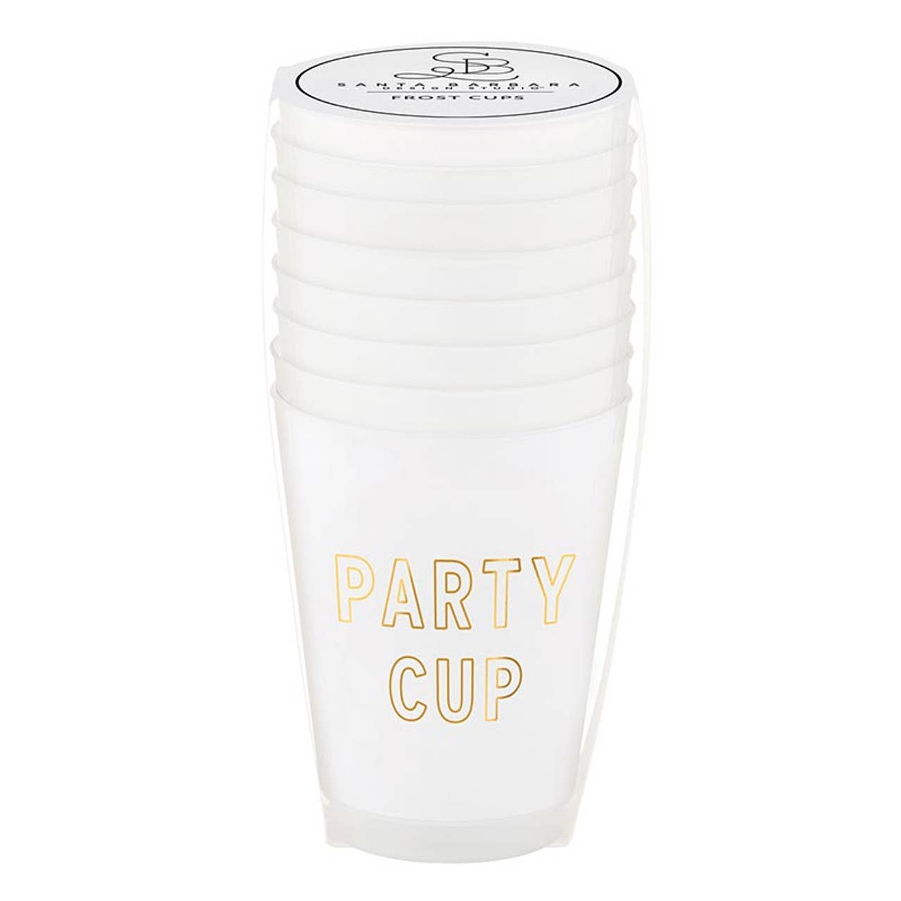 Gold Foil Frost Cups - Party Cup - Set of 8: Material - Bria Blair Creative