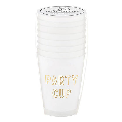 Gold Foil Frost Cups - Party Cup - Set of 8: Material - Bria Blair Creative