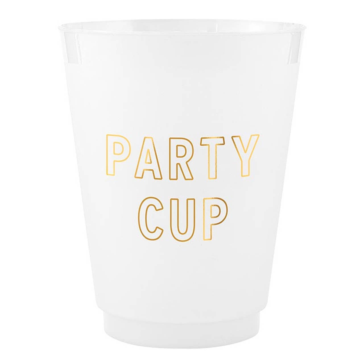 Gold Foil Frost Cups - Party Cup - Set of 8: Material - Bria Blair Creative