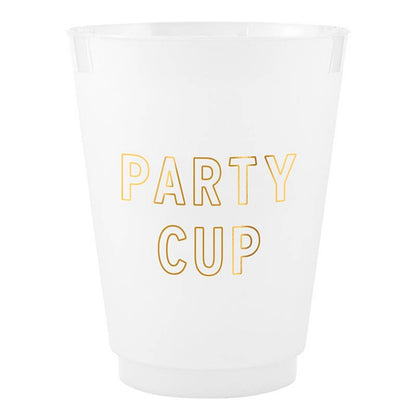 Gold Foil Frost Cups - Party Cup - Set of 8: Material - Bria Blair Creative