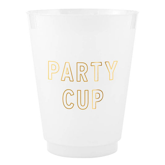 Gold Foil Frost Cups - Party Cup - Set of 8: Material - Bria Blair Creative
