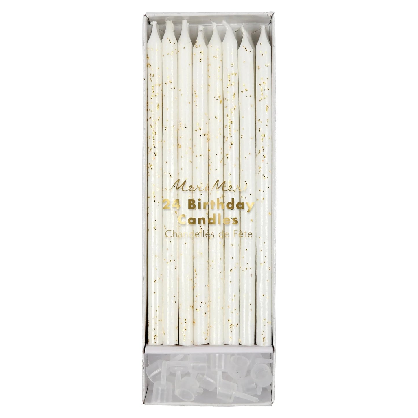 Gold Glitter Candles (x 24) - Bria Blair Creative