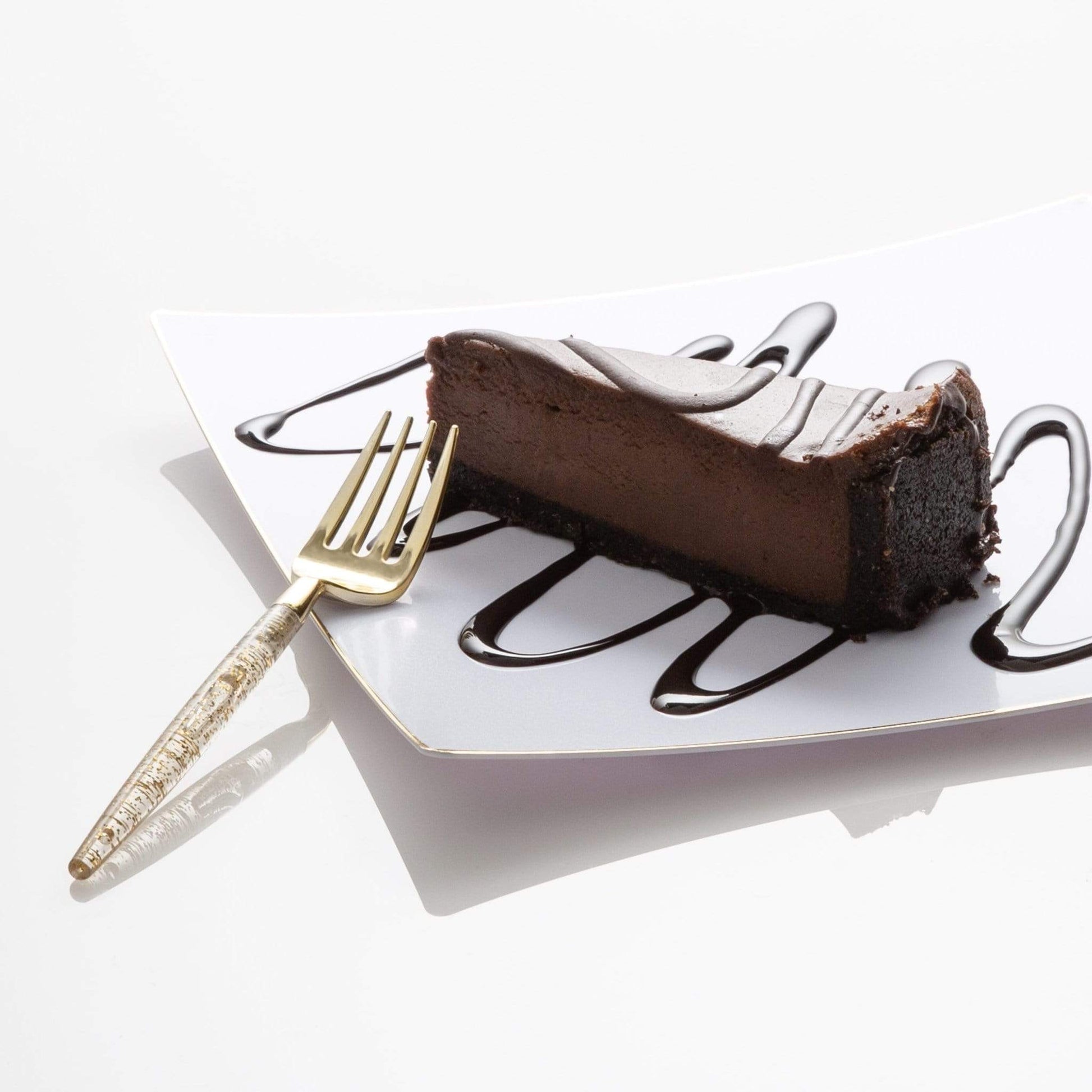 Gold Glitter Plastic Mini Forks | 20 Forks: 20 Mini Forks - Bria Blair Creative