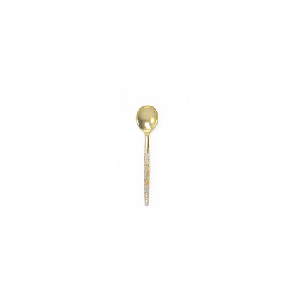 Gold Glitter Plastic Mini Spoons | 20 Spoons: 20 Mini Spoons - Bria Blair Creative