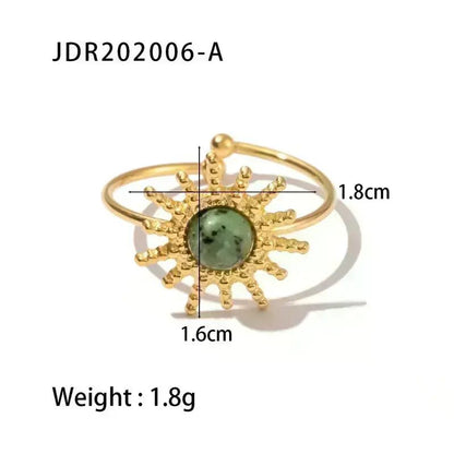 Gold Ring with Pearl Center - Bria Blair Creative