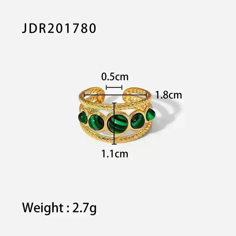 Gold Ring with Pearl Center - Bria Blair Creative