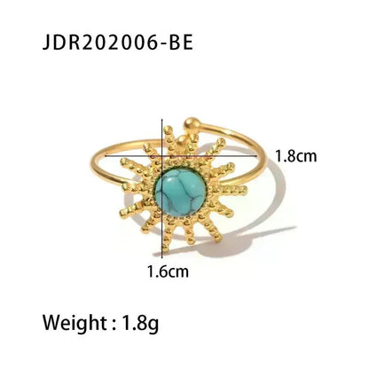 Gold Ring with Pearl Center - Bria Blair Creative