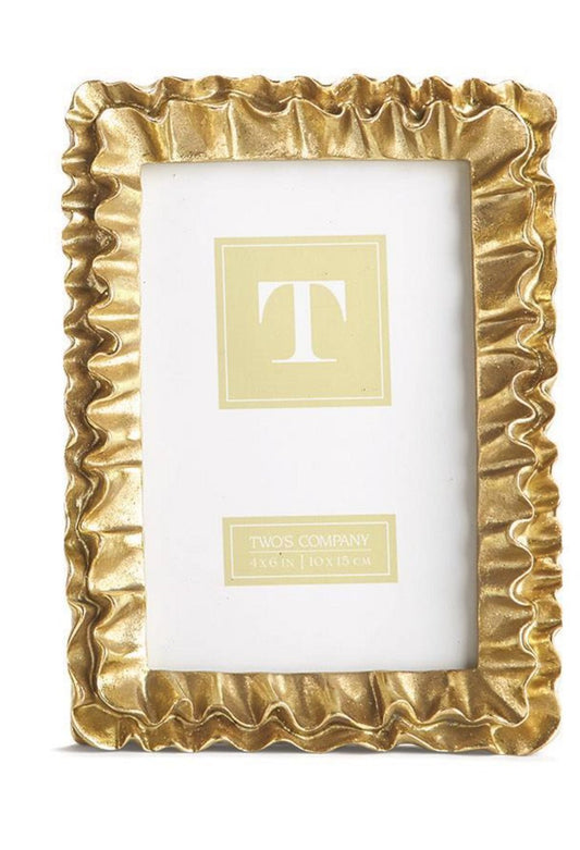 Gold Ruffles Photo Frame - 4x6 - Bria Blair Creative
