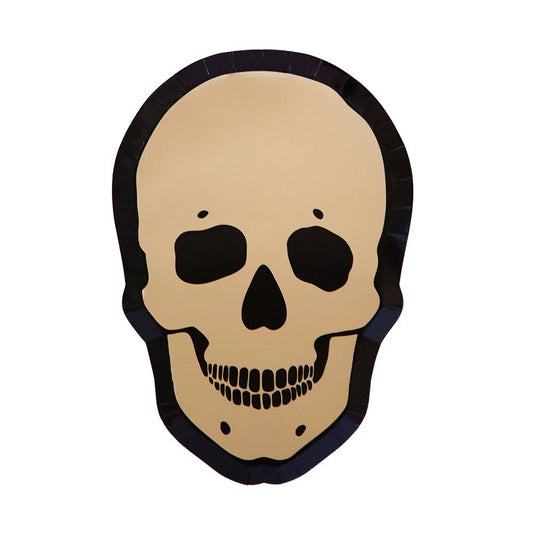 Gold Skull Dinner Plates - Bria Blair Creative