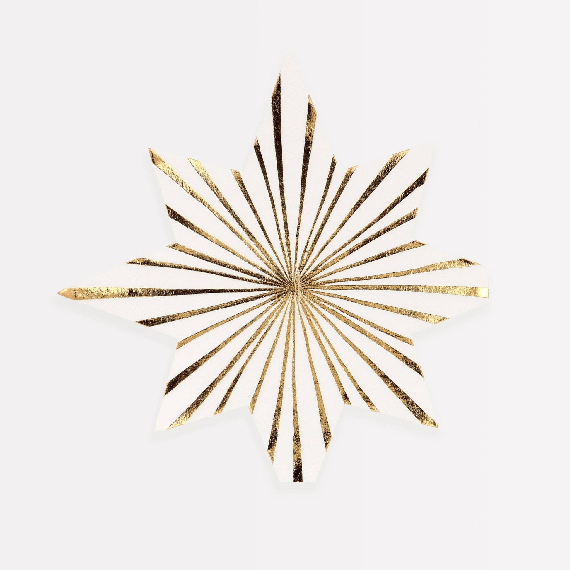 Gold Stripe Star Napkins - Bria Blair Creative