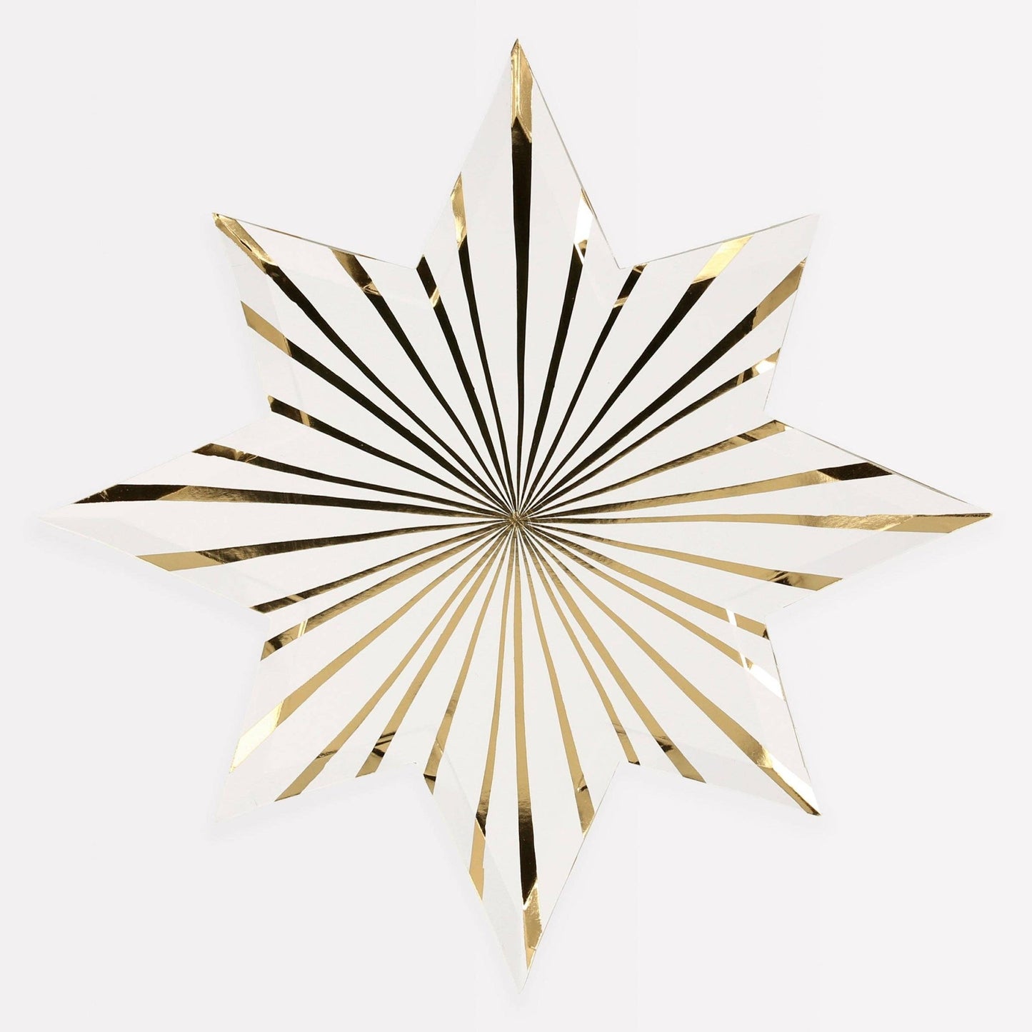 Gold Stripe Star Plates - Bria Blair Creative